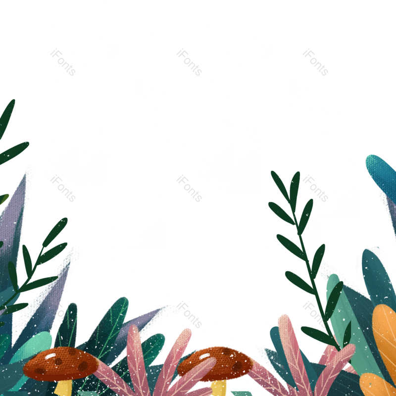植物插画图片,植物素材元素,植物PNG,卡通植物免抠素材